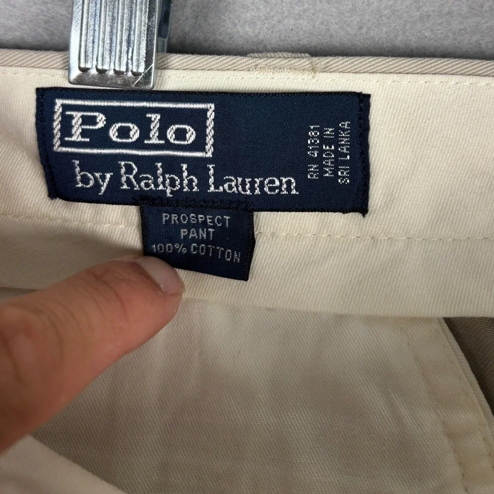 Polo Ralph Lauren Prospect Pant Chino Straight Leg 36x32 Tan Khaki